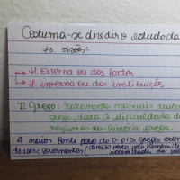 Fichas de revisão História do direito I