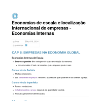 Economias de escala e localização internacional