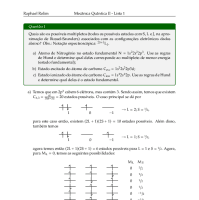 Mecânica Quântica II - Lista 1