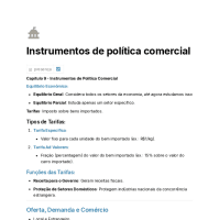 Instrumentos de política comercial