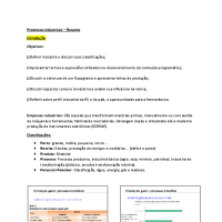 processos industriais - resumo