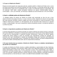 Aula 1 - História do direito - questões
