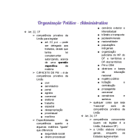 Organização Polítco - Administrativa