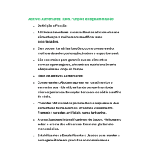 Aditivos Alimentares 