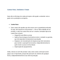 Curvas de Custos- economia