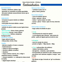 Resumo básico sobre carboidratos