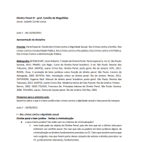 Caderno: Direito Penal IV
