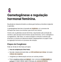 Gametogenese feminina