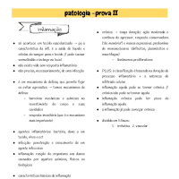 Patologia - prova II - inflamação