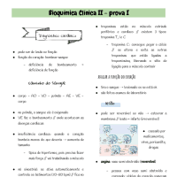 Bioquimica Clinica II - prova I