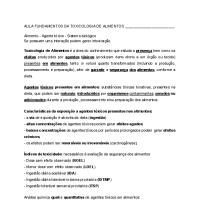 Revisão prova toxicologia de alimentos 