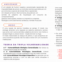 Resumo: ansiedade, medo, ataques de pânico