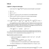 Resumo: Regras de derivação