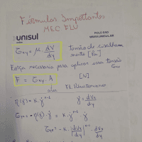 Fórmulas Mecânica dos Fluídos UFSC