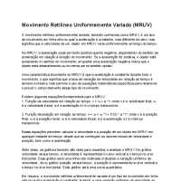 Trabalho MRUV